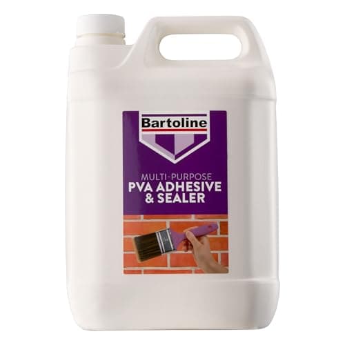 Image of Bartoline PVA Glue Adhesive & Sealer 5L - Multi-Purpose Primer, Adhesive, and Sealer for Concrete, Wood, Tiles, Fabric, and More, Dust-Proofing, Bonding & Sealing