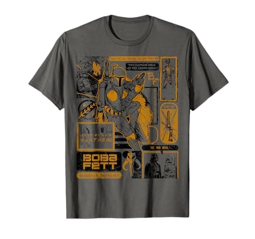 Image of Star Wars Boba Fett Bounty Hunter Aurebesh Distressed T-Shirt