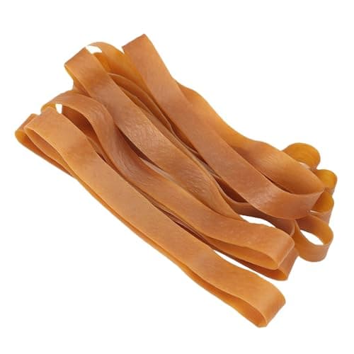 Image of Hsrag 20 Pcs Large Elastic Bands, Heavy Duty Rubber Bands, Strong Thick Elastic Bands Set for School Office Home Bank Supplies Yellow