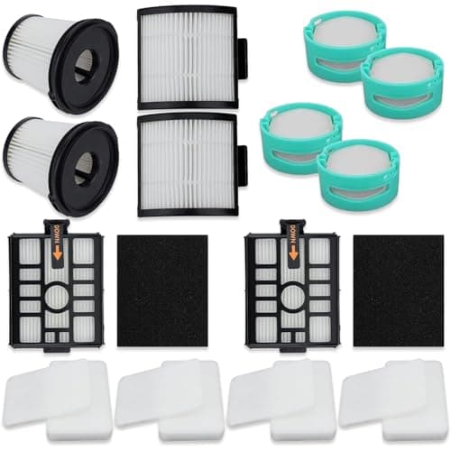Image of 20 Pack Replacement Vacuum Filter Compatible with Shark Detect Pro IW3612EUT IW3612EUT IW3510UK Power Detect Clean Cordless Handheld Vacuum Auto-Empty System Part