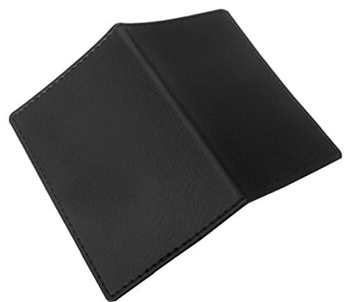 Image of Soft Black Faux Leather Credit Card/Travel Pass/Oyster ID Holder