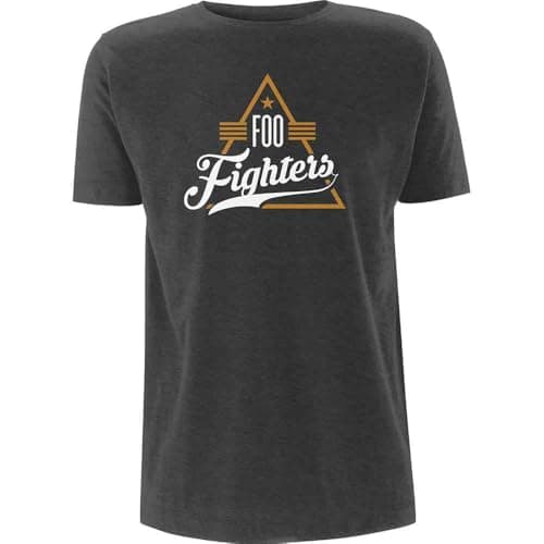Image of Foo Fighters Triangle Official Tee T-Shirt Mens Unisex (Medium) Grey