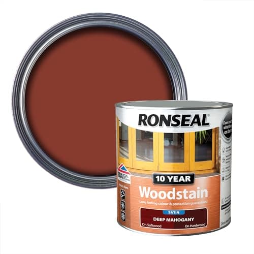Image of RONSEAL 10 Year Woodstain Deep Mahogany 750ml