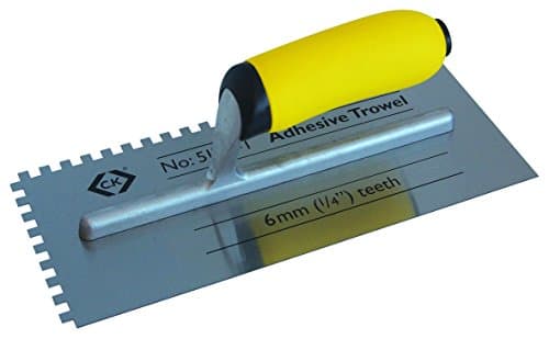 Image of C.K T5170 2 Adhesive Trowel, Silver/Yellow, 280 x 115 x 6 mm