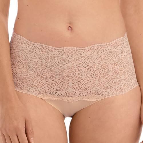 Image of Fantasie Women's Lace Ease Invisible Stretch Full Brief Bikini Style Underwear, Natural Beige, One Size