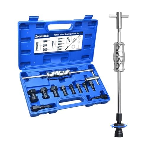 Image of Zoomtools 12-Pcs 8-32MM Blind Hole Inner Bearing Puller Kit with Slide Hammer and Expandable Collets for Auto & Motorcycle