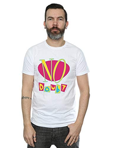 Image of Absolute Cult No Doubt Men's Tragic Kingdom Logo T-Shirt White Medium