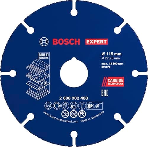 Image of Bosch 1x Expert Carbide Multi Wheel Cutting Disc (for Hardwood, Wood with Nails, Ø 115 mm, Professional Accessory Small Angle Grinder)