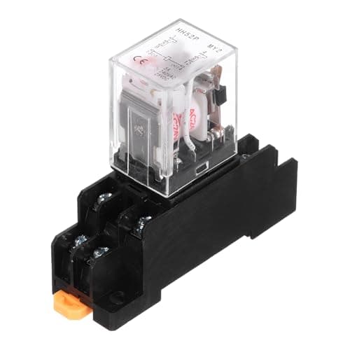 Image of sourcing map 1Pcs AC 24V Electromagnetic Power Relay, 8-Pin 5A Power Coil Relay with LED Indicator and Socket Base DPDT 2NO 2NC - MY2NJ for Industrial, Home Appliances and DIN Rail System