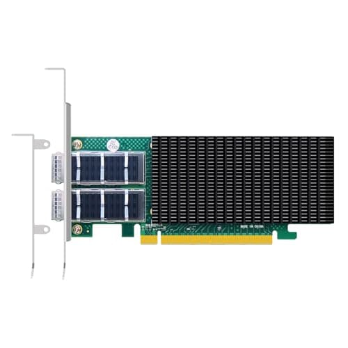 Image of GLOTRENDS ST7339 100Gb Network Card with 2 QSFP28 Port, Intel E810-CAM2 Controller, PCIE 4.0 X16 Interface
