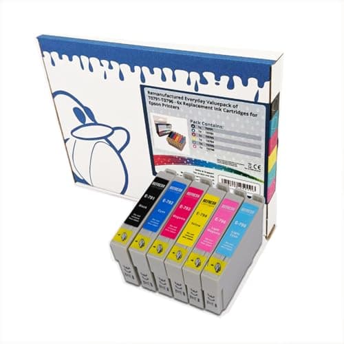 Image of Refresh Cartridges Remanufactured Ink Cartridge Replacement for Epson T0791 (Multi-Colour)