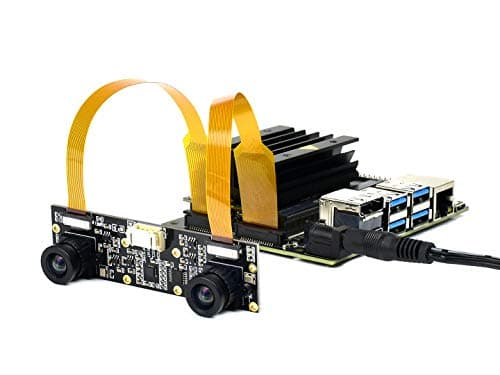 Image of Waveshare IMX219-83 Stereo Camera 8MP Binocular Camera Module Stereo Vision Depth Vision Applicable for Jetson Nano Developer Kit B01, Compatible with Raspberry Pi 5 /Pi4/CM4