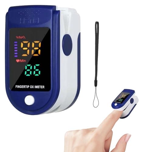 Image of Pulse Oximeter,Oxygen Monitor Finger Adults,Pulse Oximeter,Blood Oxygen Monitor Finger Saturation with LED Display – Fingers Heart Rate Monitors with SpO2 Oximeters Display