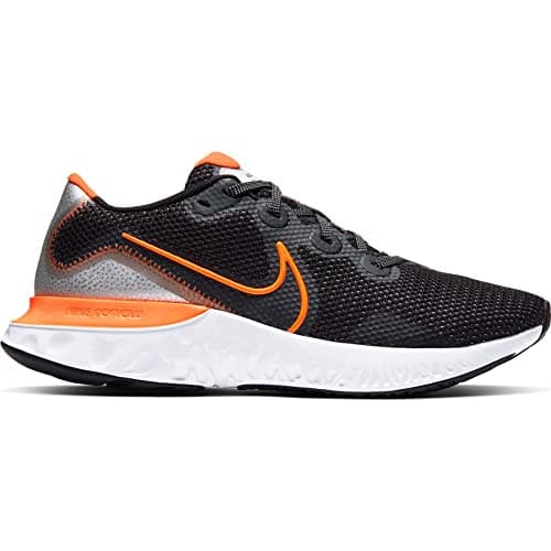Image of Nike Nike Renew Run, Men's Running Shoe, Black/Total Orange-Particle Gray-White, 7.5 UK (42 EU)