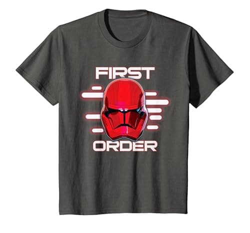 Image of Star Wars Rise of Skywalker First Order Sith Trooper T-Shirt, Youth, Asphalt Grey, Large