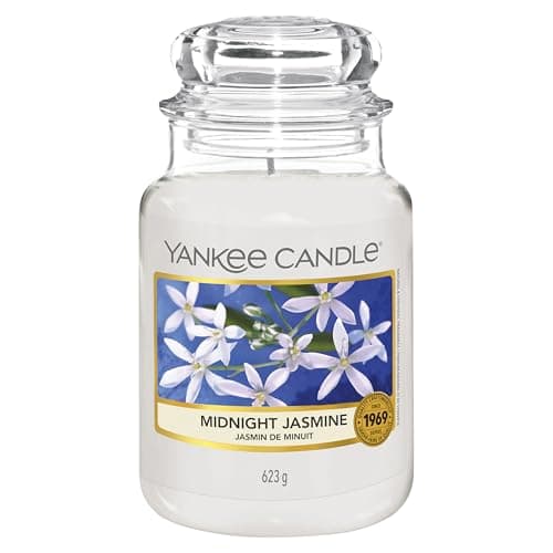 Image of Yankee Candle Scented Candle | Midnight Jasmine Large Jar | Long Burning Candles: up to 150 Hours | Perfect Gifts for Women