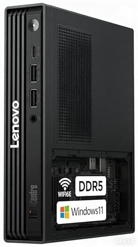 Image of Lenovo ThinkCentre M90q Gen 6 Desktop Computer - Intel Core Ultra 5 235T(Beat 12th Core i7) - 32GB DDR5 RAM- 2TB PCI Express NVMe 4.0 x4 SSD - Tiny - Black