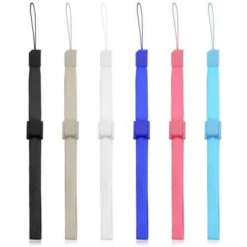 Image of Skrfren 6 PCS Adjustable Wrist Straps, Adjustable Polyester Hand Wrist Straps Multi Purpose Wristbands Wrists Phone Lanyard for Mobile Phones Kamera U-Disk