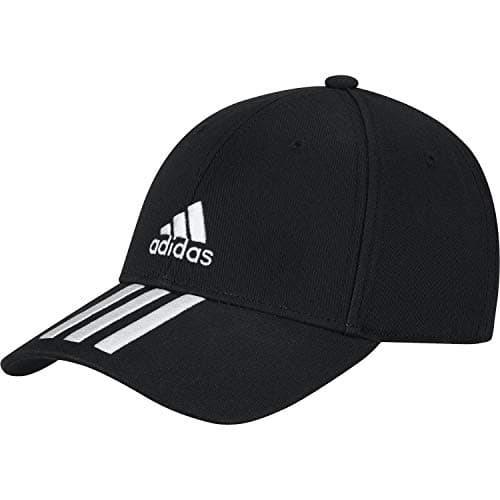 Image of adidas Unisex BASEBALL 3-STRIPES TWILL CAP, Black / White / White, XS