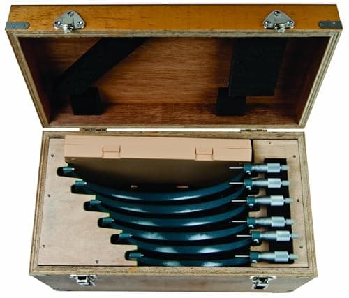 Image of Mitutoyo 103-906 Series-103 Outside Micrometre Set, 6"-12" Range, 0.001" Graduation
