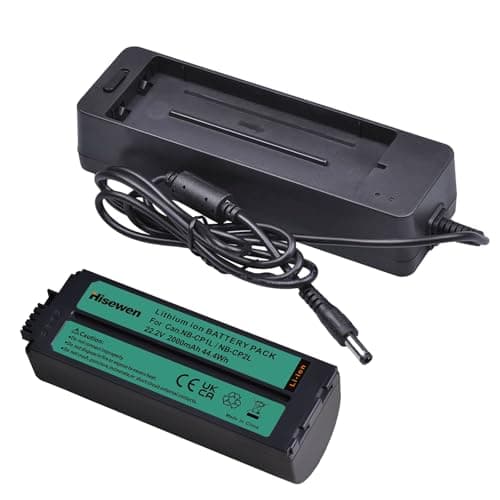 Image of Hisewen 2000mAh NB-CP2L NBCP1L Battery and Charger for Canon Compact Photo Printers SELPHY CP800, CP900, CP910, CP1200, CP1300, CP1500