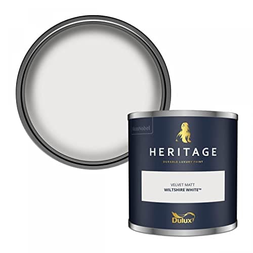 Image of Dulux Trade Heritage Velvet Matt Emulsion Wiltshire White - 1ltr