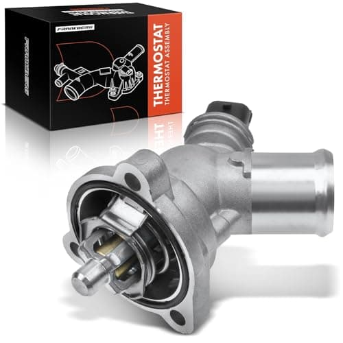Image of Frankberg 1x Engine Coolant Thermostat Coolant Thermostat with Housing Compatible with Spark M300 1.0L 1.2L 2010-2015 Replace# 25192923