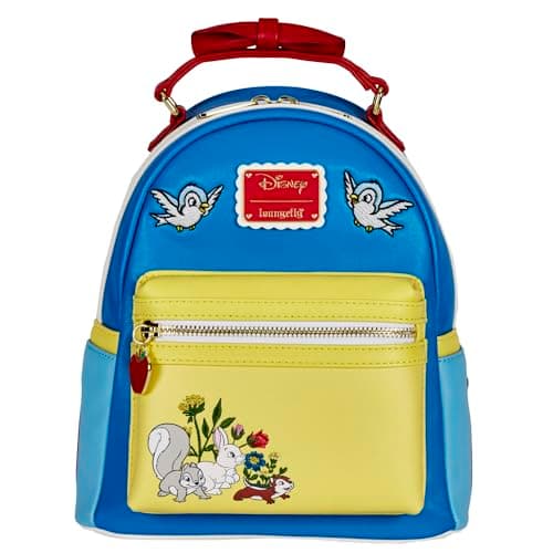 Image of Loungefly Disney Snow White Mini Backpack with Bow Handle, Multi-Colour, Small