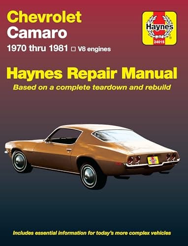 Image of Chevrolet Camaro (70 - 81): 1970 Thru 1981 (Haynes Repair Manual)