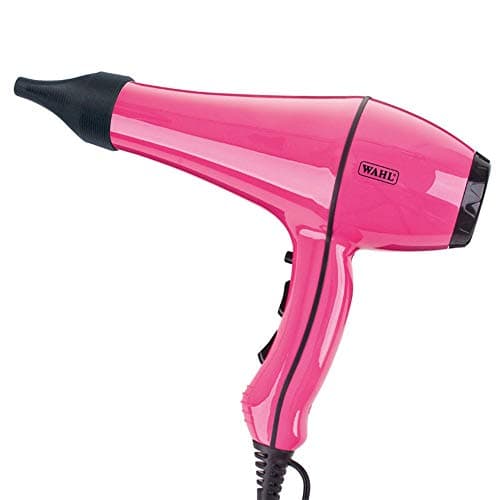 Image of Wahl Powerdry, 2000W Hairdryer, Hair Dryers for Women, Reduces Static and Frizz, Tourmaline Coated Grille, Cool Shot Button, 3 Heat and 2 Speed Settings, Two Concentrator Nozzle, Pink