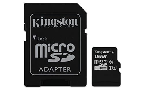 Image of Kingston SDCIT/16GB microSDHC 16 GB UHS-I Class10 Industrial Temperature Card + SD Adapter, Black