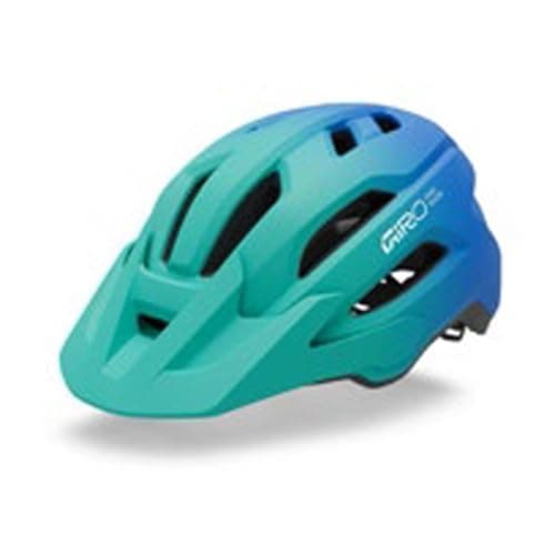 Image of Giro Fixture II Youth Unisex Sport Helmet, Green/Blue, In-Mold Construction, Recreation
