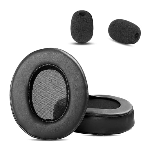 Image of ElO 7.1 X Earpads,HAIZEEN Earpads Compatible with Roccat ElO 7.1 AIR/ELO 7.1 USB/ELO X Stereo Headphones Ear pads Replacement Cushion (Protein Leather/Memory Foam)
