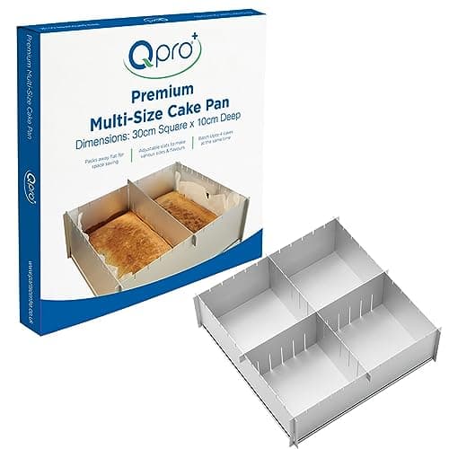 Image of Qpro Premium Quality Multi Size Foldaway Cake Tin Pan Baking Storage -30cm x 10cm