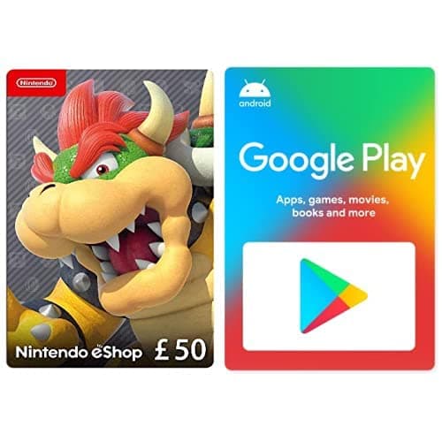 Image of Nintendo eShop Card | 50 GBP | Download Code + Google Play gift code £10 (Email Delivery - UK Customers Only)