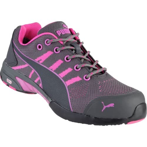 Image of Puma 642910 Celerity Knit Pink WNS Low - S1 HRO SRC Women's Safety Shoes 37 Grey/Pink
