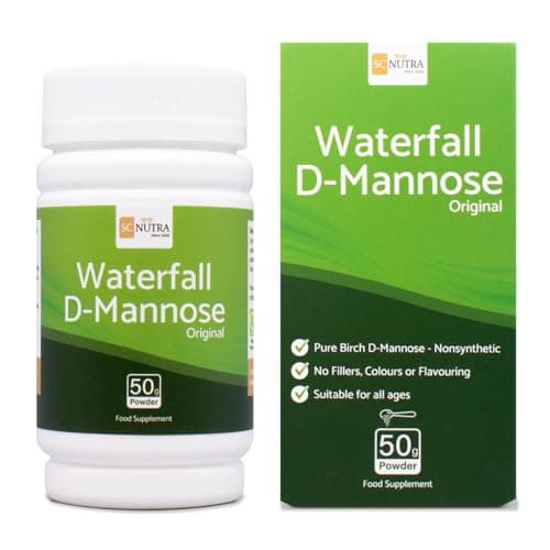 Image of Waterfall D-Mannose Powder - 100% Pure D-Mannose Powder Naturally Sourced from Birch - Not a Blend - Free from Bulking Agent, Fillers & Cranberry - SC Nutra (Sweet Cures)