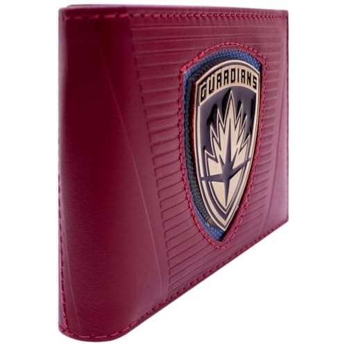 Image of PocketGear Guardians Star Lord of The Galaxy Hero Team Emblem Wallet Bi-Fold ID & Card Holder, Red