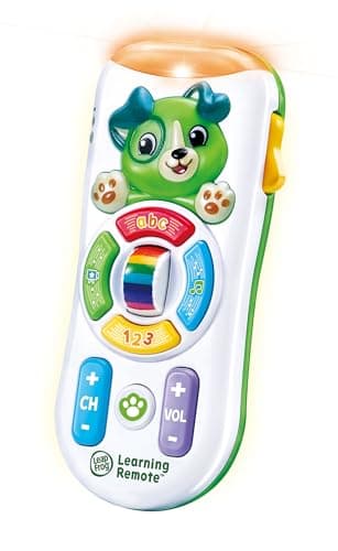 Image of LeapFrog Channel Fun Learning Remote, Musical Baby Toy with Colours, ABC’s, Counting, Shapes & Music, Interactive Learning Toy for Babies 6, 12, 18, 24 months +, English Version