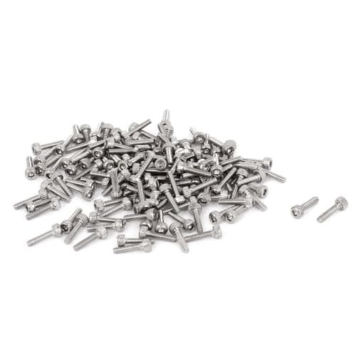 Image of TA-VIGOR 100Pcs M1.4 Screws, M1.4 x 6mm Allen Socket Head Cap Screws Bolts, 304 Stainless Steel Hex Socket Screws for Bicycle Repair, Professional Repairmen, Full Threads