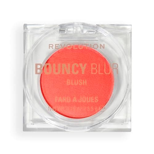 Image of Revolution Bouncy Blur Blush, Cheek & Lip Makeup, Buildable & Blurring Formula, Coral Blur Burst, Vegan & Cruelty-Free