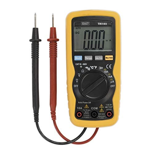 Image of Sealey Tm102 Professional Auto-Ranging Digital Multimeter - 8 Function