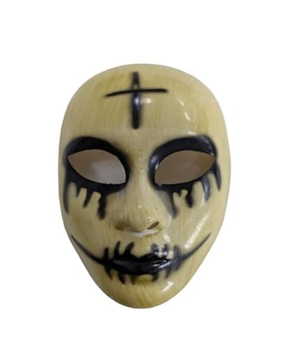 Image of SoWest God Killer Mask – Scary Skull Cross Mouth Face Masks with Mesh Eyes | Horror & Anarchy Movie Cosplay Staff for Halloween, Masquerade & Killer Costume Parties