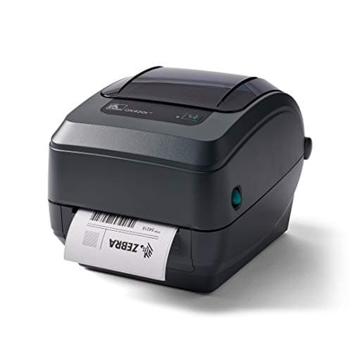 Image of Zebra - GK420t Thermal Transfer Desktop Printer for Labels, Receipts, Barcodes, Tags, and Wrist Bands - Print Width of 4 in - USB, Serial, and Parallel Connectivity (Renewed)