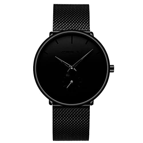 Image of CRRJU Men Quartz Watch with Stainless Steel Strap 1