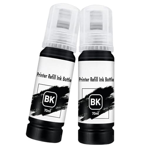 Image of AUNEK Printer Refill Ink Kit, Universal Bulk Refillable Ink for Continuous Ink Supply, Compatible with Epson, Canon, Dell, HP, Lexmark, Kodak, Xerox Printers (Black)