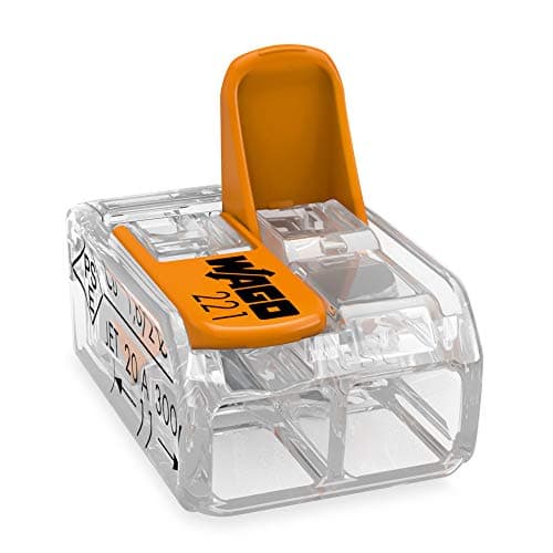 Image of WAGO 221-412 Pluggable Terminal Block, 2 Ways, 450 V, 32 A, 24 AWG, 12 AWG (100 pieces)