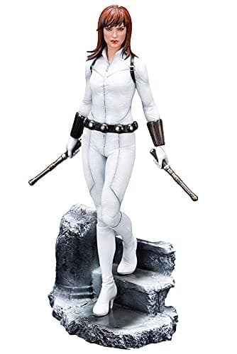 Image of Kotobukiya Marvel Universe ARTFX Premier PVC Statue 1/10 Black Widow White Costume Limited Edition 21 cm, Multicoloured,MK366
