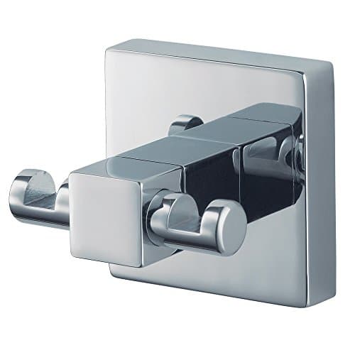 Image of Haceka Mezzo 1123419 Stainless Steel and Zinc Alloy Double Hook, Silver