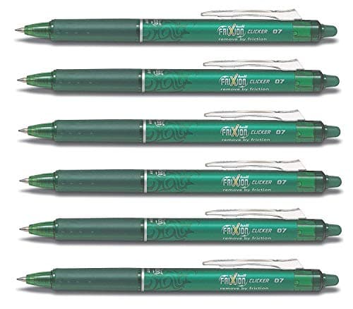 Image of Pilot FriXion Clicker Fine Rollerball Pen | retractable tip | Line thickness 0.7 mm (Medium).